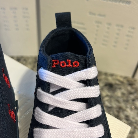 Polo Ralph Lauren Hamptyn HI baby infant crib shoes booties new 3-6 month size 2 - Picture 5 of 13